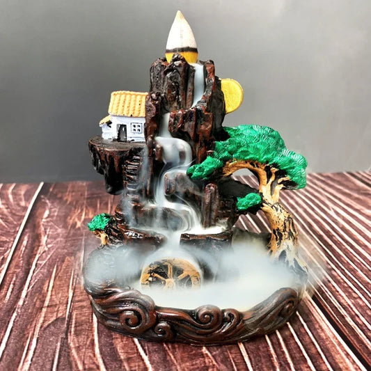 Waterfall incense holder