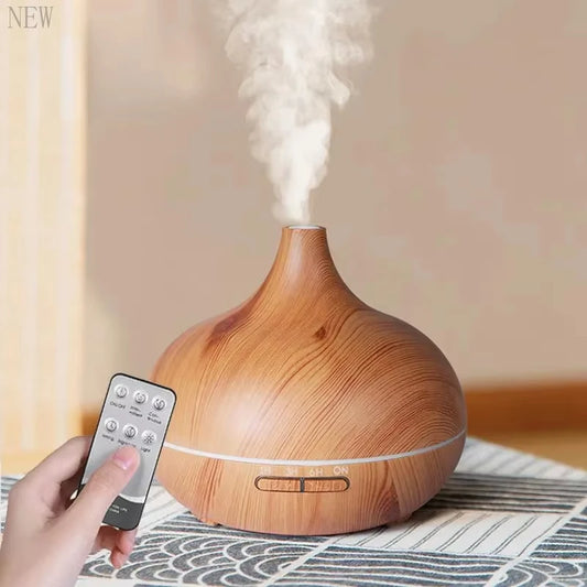 Remote humidifier and essential aromas